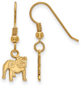 Image of Gold Plated 925 Silver University of Georgia XSmall Earrings LogoArt GP062UGA