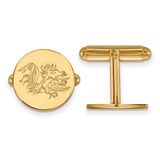 Gold Plated 925 Silver University of South Carolina Cuff Links LogoArt GP052USO