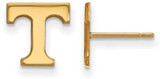 Image of Gold Plated 925 Silver University of Tennessee XSmall Earrings LogoArt GP008UTN