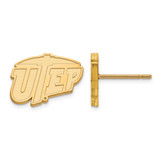 Gold Plated 925 Silver University of Texas at El Paso XSPost Earrings LogoArt