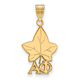 Gold Plated Sterling Silver Alpha Phi Medium Pendant by LogoArt (GP036APH)