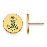 Gold Plated Sterling Silver Alpha Sigma Tau Post Earrings by LogoArt GP047ALS