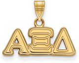 Image of Gold Plated Sterling Silver Alpha Xi Delta Small Pendant by LogoArt (GP002AXD)