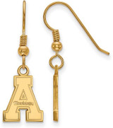 Image of Gold Plated Sterling Silver Appalachian State U Small Dangle Earrings by LogoArt