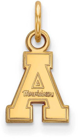 Image of Gold Plated Sterling Silver Appalachian State University X-Small LogoArt Pendant