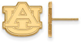 Image of Gold Plated Sterling Silver Auburn University Small Post Earrings by LogoArt