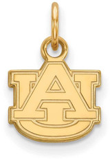 Image of Gold Plated Sterling Silver Auburn University X-Small Pendant by LogoArt GP001AU