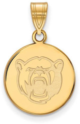 Image of Gold Plated Sterling Silver Baylor University Medium Pendant LogoArt GP045BU