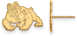 Image of Gold Plated Sterling Silver California State U Fresno Sm Post LogoArt Earrings