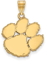 Image of Gold Plated Sterling Silver Clemson University Large Pendant by LogoArt