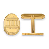 Gold Plated Sterling Silver Coastal Carolina University Crest Cuff Links LogoArt