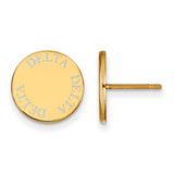 Gold Plated Sterling Silver Delta Delta Delta Post Earrings by LogoArt GP020DDD