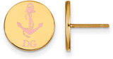 Image of Gold Plated Sterling Silver Delta Gamma Enamel Post Earrings by LogoArt GP047DG