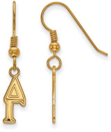Image of Gold Plated Sterling Silver Delta Gamma Small Dangle Earrings by LogoArt