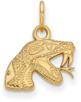 Image of Gold Plated Sterling Silver Florida A&M University X-Small Pendant by LogoArt