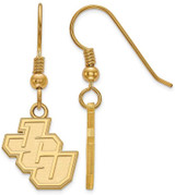 Image of Gold Plated Sterling Silver John Carroll University Sm Dangle LogoArt Earrings