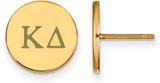 Image of Gold Plated Sterling Silver Kappa Delta Enamel Post Earrings by LogoArt GP032KD