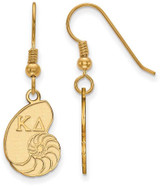 Image of Gold Plated Sterling Silver Kappa Delta Medium Dangle Earrings by LogoArt