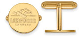 Image of Gold Plated Sterling Silver Longwood University Cuff Links by LogoArt