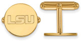 Image of Gold Plated Sterling Silver Louisiana State University Cuff Links by LogoArt