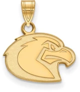 Image of Gold Plated Sterling Silver Marquette University Small Pendant LogoArt GP026MAR