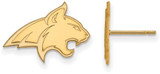 Image of Gold Plated Sterling Silver Montana State University Small Post LogoArt Earrings