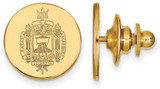 Image of Gold Plated Sterling Silver Navy Crest Lapel Pin by LogoArt