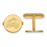 Gold Plated Sterling Silver NHL Colorado Avalanche Cuff Links by LogoArt
