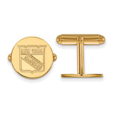 Gold Plated Sterling Silver NHL New York Rangers Cuff Links by LogoArt