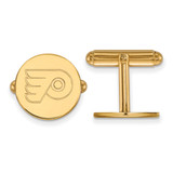 Gold Plated Sterling Silver NHL Philadelphia Flyers Cuff Links by LogoArt