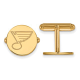 Gold Plated Sterling Silver NHL St. Louis Blues Cuff Links by LogoArt