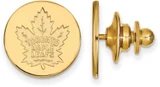 Image of Gold Plated Sterling Silver NHL Toronto Maple Leafs Lapel Pin by LogoArt