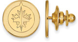 Image of Gold Plated Sterling Silver NHL Winnipeg Jets Lapel Pin by LogoArt