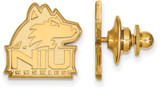 Image of Gold Plated Sterling Silver Northern Illinois University Lapel Pin by LogoArt