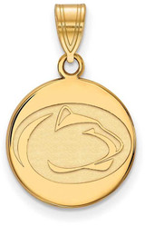 Image of Gold Plated Sterling Silver Penn State University Med Pendant LogoArt GP034PSU