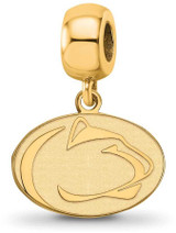Image of Gold Plated Sterling Silver Penn State University Small Dangle Bead by LogoArt