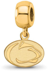 Image of Gold Plated Sterling Silver Penn State University X-Small Bead Charm by LogoArt