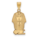 Gold Plated Sterling Silver Phi Sigma Sigma Medium Pendant by LogoArt (GP036PSS)