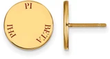 Image of Gold Plated Sterling Silver Pi Beta Phi Enamel Post Earrings by LogoArt GP020PBP