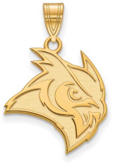 Image of Gold Plated Sterling Silver Rice University Large Pendant by LogoArt (GP006WMR)