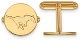 Image of Gold Plated Sterling Silver Southern Methodist University Cuff Links by LogoArt