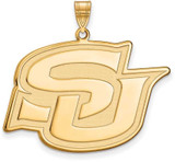 Image of Gold Plated Sterling Silver Southern University XL Pendant by LogoArt