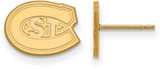 Image of Gold Plated Sterling Silver St. Cloud State X-Small Post Earrings by LogoArt