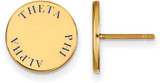 Image of Gold Plated Sterling Silver Theta Phi Alpha Post Earrings by LogoArt GP020TPA