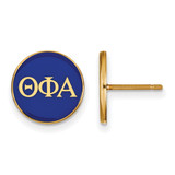 Gold Plated Sterling Silver Theta Phi Alpha Post Earrings by LogoArt GP031TPA