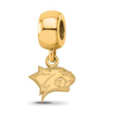 Image of Gold Plated Sterling Silver U of New Hampshire X-Small Dangle Bead LogoArt Charm