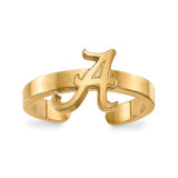 Image of Gold Plated Sterling Silver University of Alabama Toe Ring by LogoArt