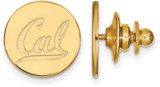 Image of Gold Plated Sterling Silver University of California Berkeley Lapel Pin LogoArt