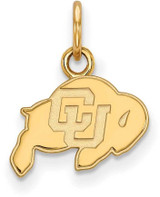 Image of Gold Plated Sterling Silver University of Colorado X-Small Pendant by LogoArt