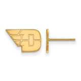 Gold Plated Sterling Silver University of Dayton X-Small Post LogoArt Earrings